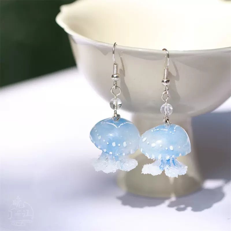 Cute Jellyfish|Hanfu Matching Earringshan fu Chinese han fu hanfu male tang dynasty clothes chinese hanfu tang dynasty outfits traditiona hanfu dress chinese hanfu chinese style dress dress fashion cheongsam dress q