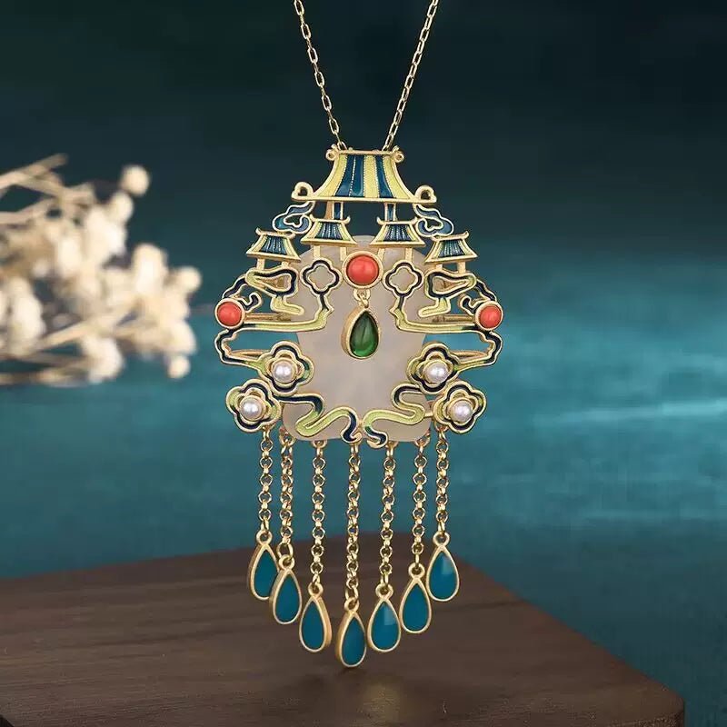 Enamel Necklace Collection|Hanfu Matching Necklacehan fu Chinese han fu hanfu male tang dynasty clothes chinese hanfu tang dynasty outfits traditiona hanfu dress chinese hanfu chinese style dress dress fashion cheongsam dress q