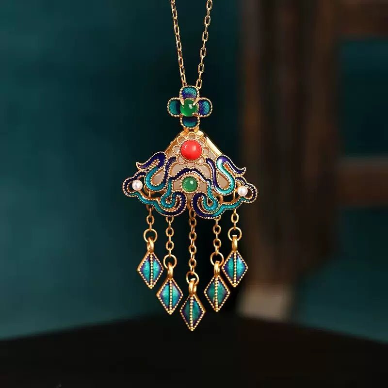 Enamel Necklace Collection|Hanfu Matching Necklacehan fu Chinese han fu hanfu male tang dynasty clothes chinese hanfu tang dynasty outfits traditiona hanfu dress chinese hanfu chinese style dress dress fashion cheongsam dress q