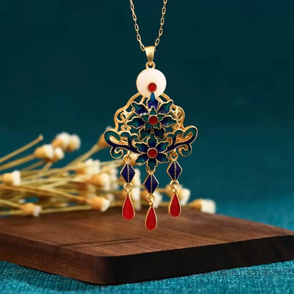 Enamel Necklace Collection|Hanfu Matching Necklacehan fu Chinese han fu hanfu male tang dynasty clothes chinese hanfu tang dynasty outfits traditiona hanfu dress chinese hanfu chinese style dress dress fashion cheongsam dress q