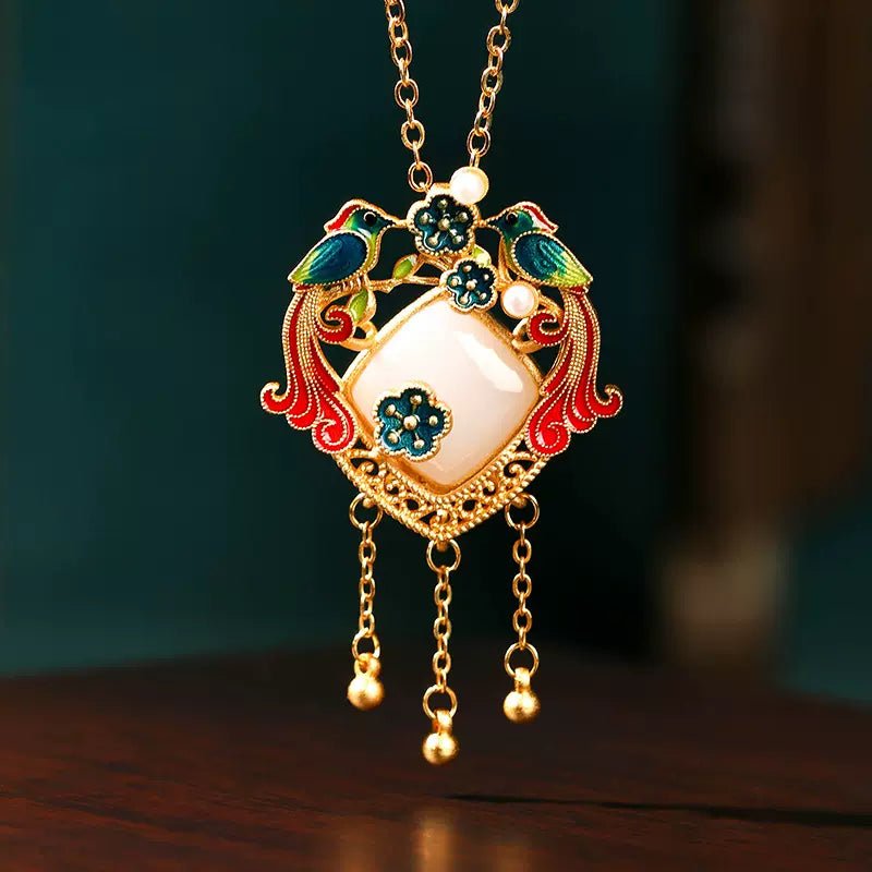 Enamel Necklace Collection|Hanfu Matching Necklacehan fu Chinese han fu hanfu male tang dynasty clothes chinese hanfu tang dynasty outfits traditiona hanfu dress chinese hanfu chinese style dress dress fashion cheongsam dress q