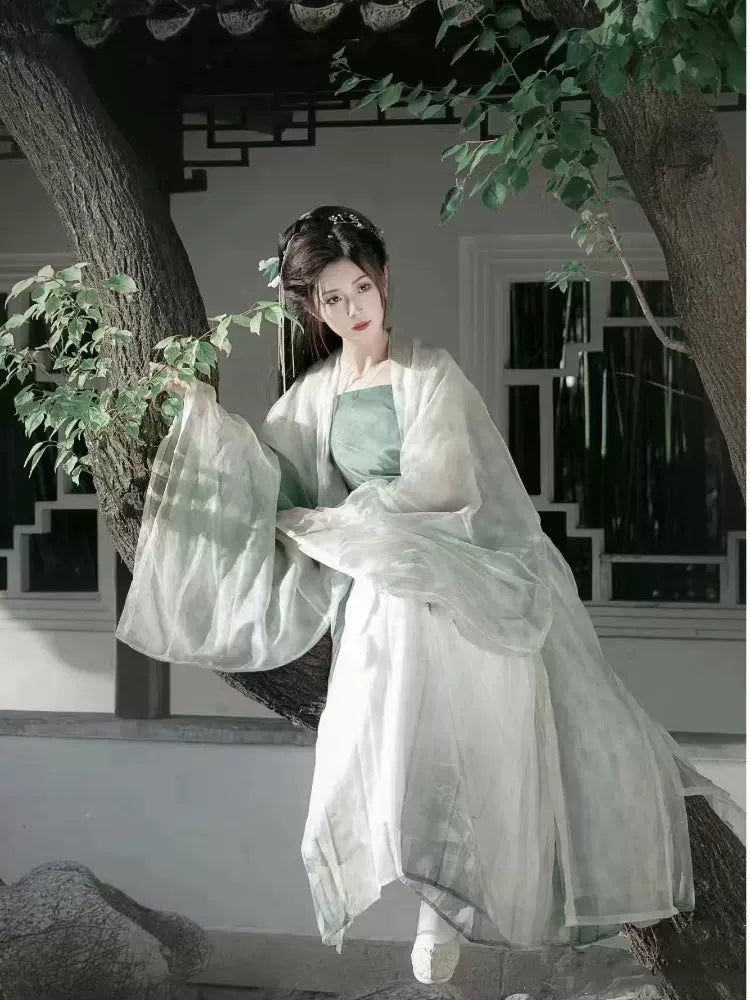 【Hanfu】 Enchanted Forest Whisper | Song Chest - length skirthan fu Chinese han fu hanfu male tang dynasty clothes chinese hanfu tang dynasty outfits traditiona hanfu dress chinese hanfu chinese style dress dress fashion cheongsam dress q