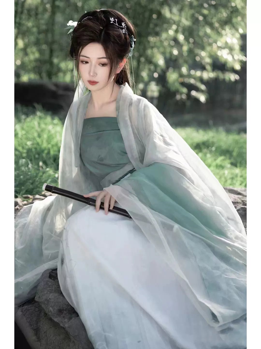 【Hanfu】 Enchanted Forest Whisper | Song Chest - length skirthan fu Chinese han fu hanfu male tang dynasty clothes chinese hanfu tang dynasty outfits traditiona hanfu dress chinese hanfu chinese style dress dress fashion cheongsam dress q