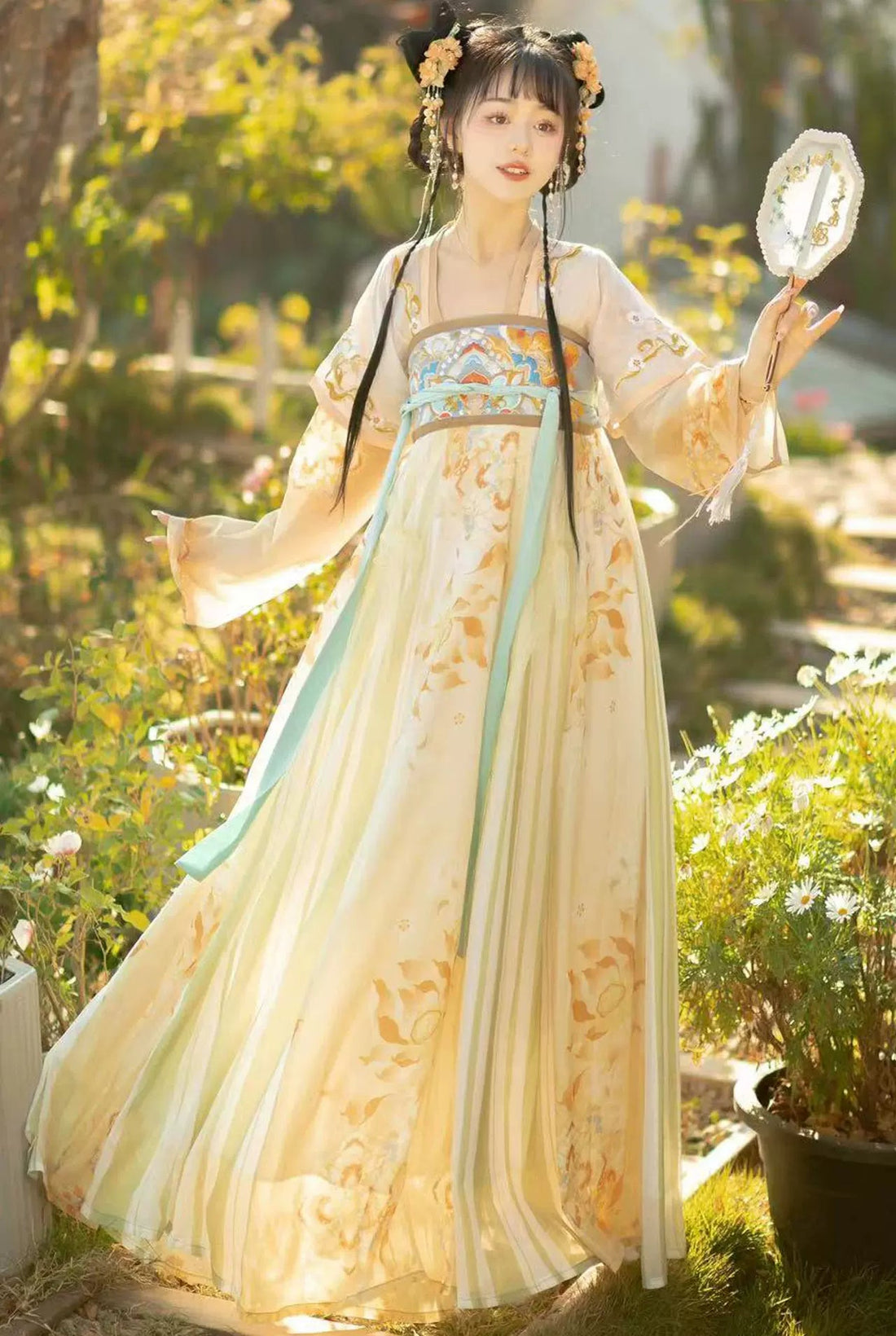 【Hanfu】A Hundred Flowers Bloom|Tang Chest - Length skirthan fu Chinese han fu hanfu male tang dynasty clothes chinese hanfu tang dynasty outfits traditiona hanfu dress chinese hanfu chinese style dress dress fashion cheongsam dress q