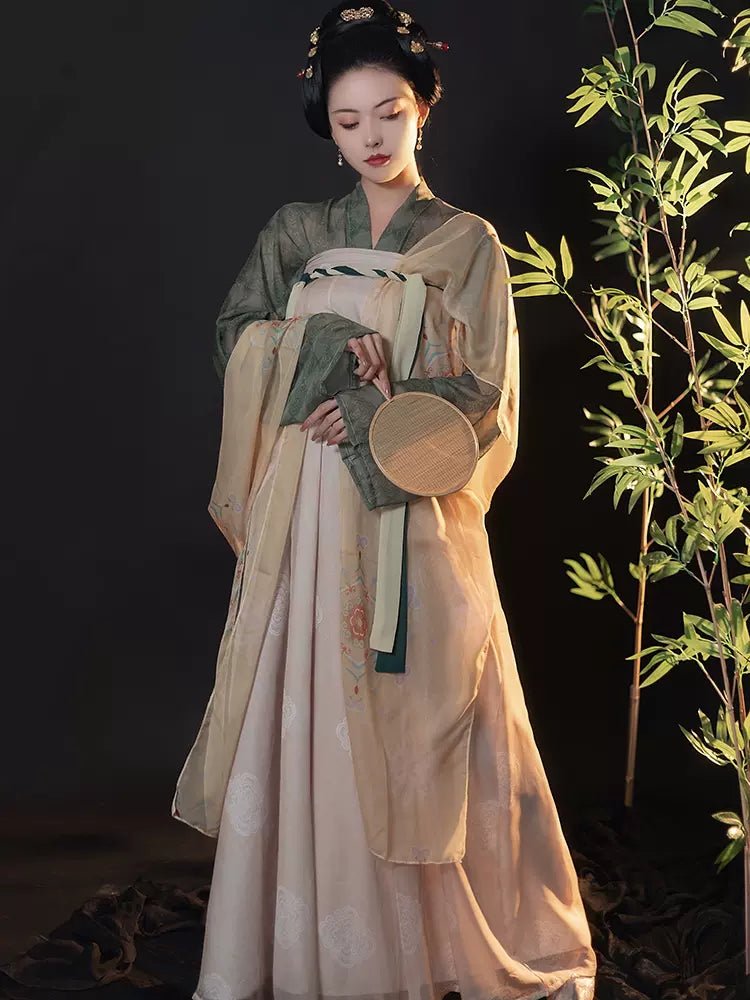 【Hanfu】A Multitude of Flowers in Brocade|Tang Chest - Length skirthan fu Chinese han fu hanfu male tang dynasty clothes chinese hanfu tang dynasty outfits traditiona hanfu dress chinese hanfu chinese style dress dress fashion cheongsam dress q