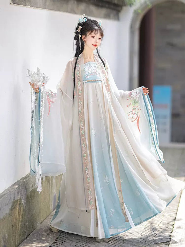 【Hanfu】A Pair of Pearls|Tang Chest - Length skirthan fu Chinese han fu hanfu male tang dynasty clothes chinese hanfu tang dynasty outfits traditiona hanfu dress chinese hanfu chinese style dress dress fashion cheongsam dress q