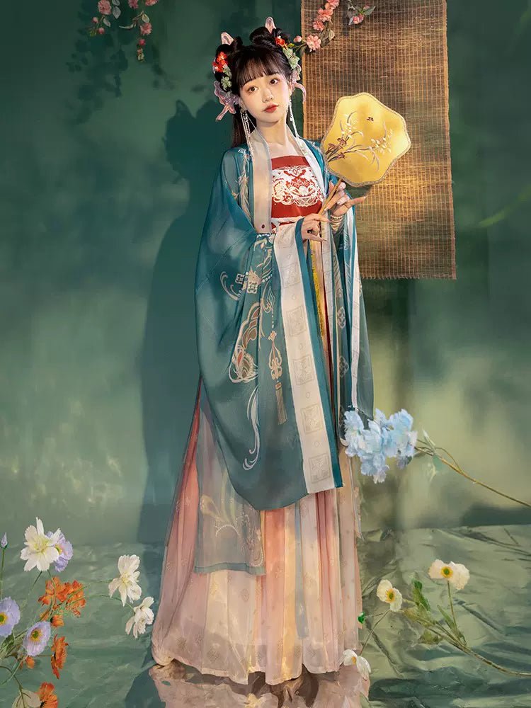 【Hanfu】A Song about Phoenix Hairpin |Tang Chest - Length skirthan fu Chinese han fu hanfu male tang dynasty clothes chinese hanfu tang dynasty outfits traditiona hanfu dress chinese hanfu chinese style dress dress fashion cheongsam dress q