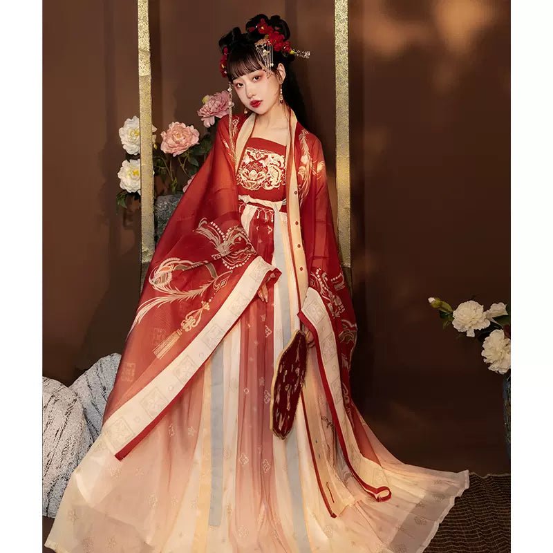 【Hanfu】A Song about Phoenix Hairpin |Tang Chest - Length skirthan fu Chinese han fu hanfu male tang dynasty clothes chinese hanfu tang dynasty outfits traditiona hanfu dress chinese hanfu chinese style dress dress fashion cheongsam dress q