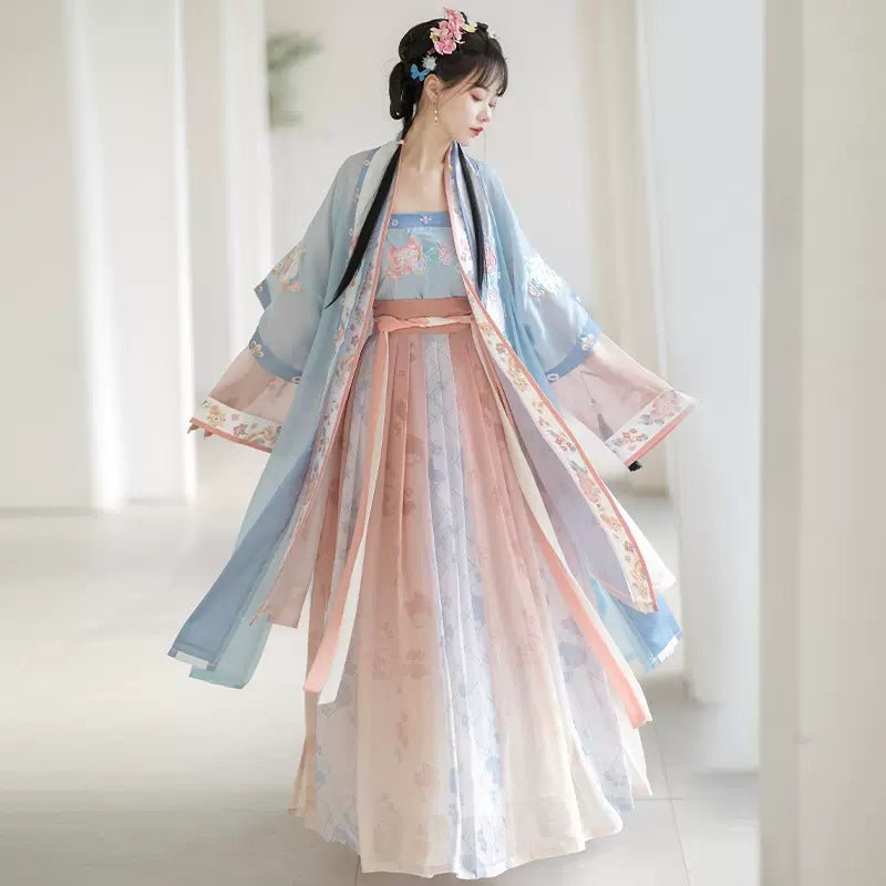 【Hanfu】After the New Rain | Song Chest - length skirthan fu Chinese han fu hanfu male tang dynasty clothes chinese hanfu tang dynasty outfits traditiona hanfu dress chinese hanfu chinese style dress dress fashion cheongsam dress q