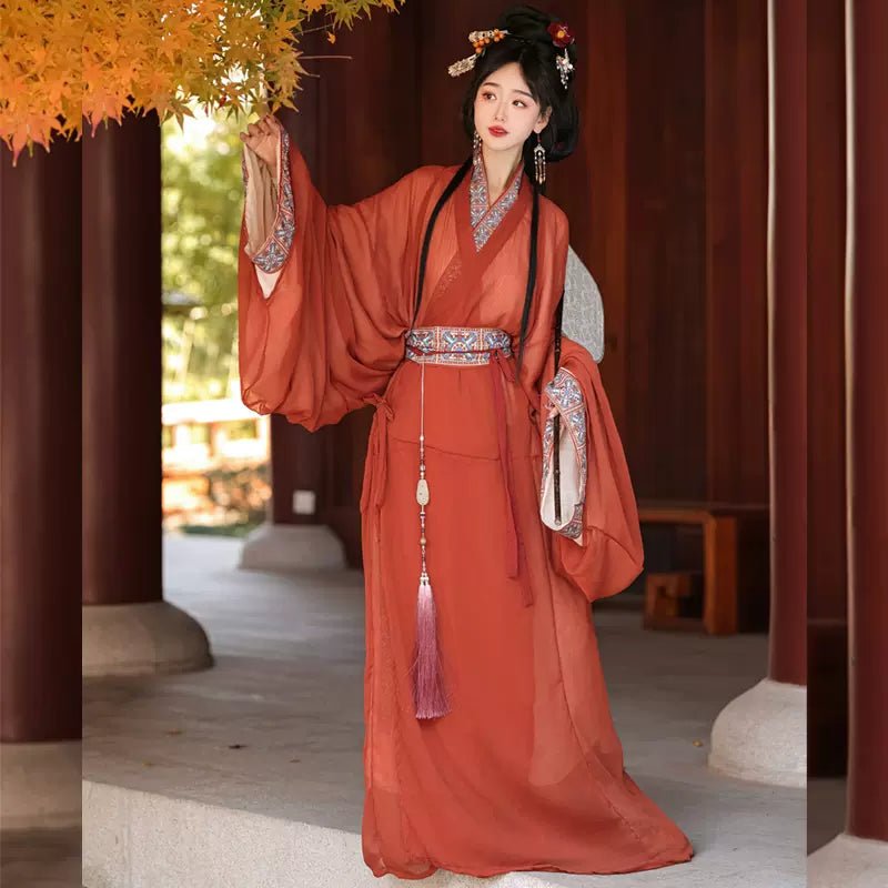 【Hanfu】Autumn Leaves Elegance | Chunqiu to Han Dynasty Style Hanfuhan fu Chinese han fu hanfu male tang dynasty clothes chinese hanfu tang dynasty outfits traditiona hanfu dress chinese hanfu chinese style dress dress fashion cheongsam dress q