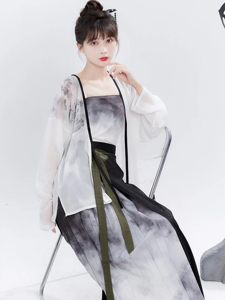 【Hanfu】Autumn Waters Merge with the Sky | Modern Style Hanfuhan fu Chinese han fu hanfu male tang dynasty clothes chinese hanfu tang dynasty outfits traditiona hanfu dress chinese hanfu chinese style dress dress fashion cheongsam dress q