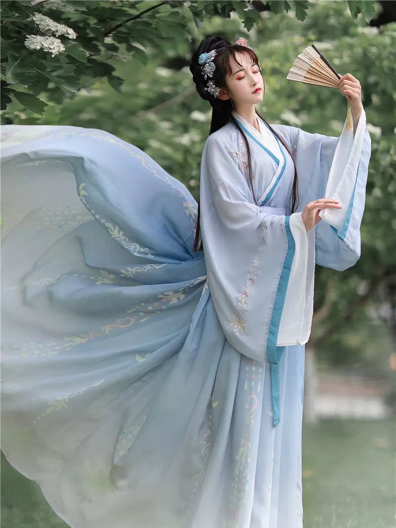 【Hanfu】Azure Blossom | Wei & Jin Style Hanfuhan fu Chinese han fu hanfu male tang dynasty clothes chinese hanfu tang dynasty outfits traditiona hanfu dress chinese hanfu chinese style dress dress fashion cheongsam dress q