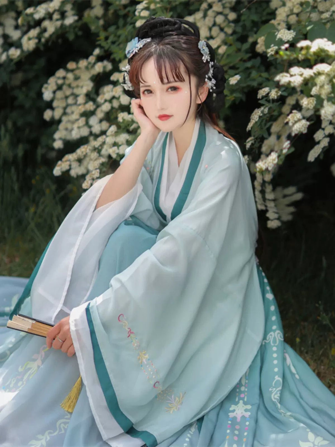 【Hanfu】Azure Blossom | Wei & Jin Style Hanfuhan fu Chinese han fu hanfu male tang dynasty clothes chinese hanfu tang dynasty outfits traditiona hanfu dress chinese hanfu chinese style dress dress fashion cheongsam dress q