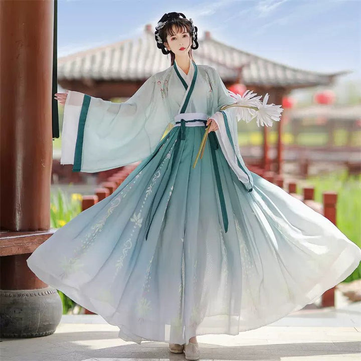 【Hanfu】Azure Blossom | Wei & Jin Style Hanfuhan fu Chinese han fu hanfu male tang dynasty clothes chinese hanfu tang dynasty outfits traditiona hanfu dress chinese hanfu chinese style dress dress fashion cheongsam dress q