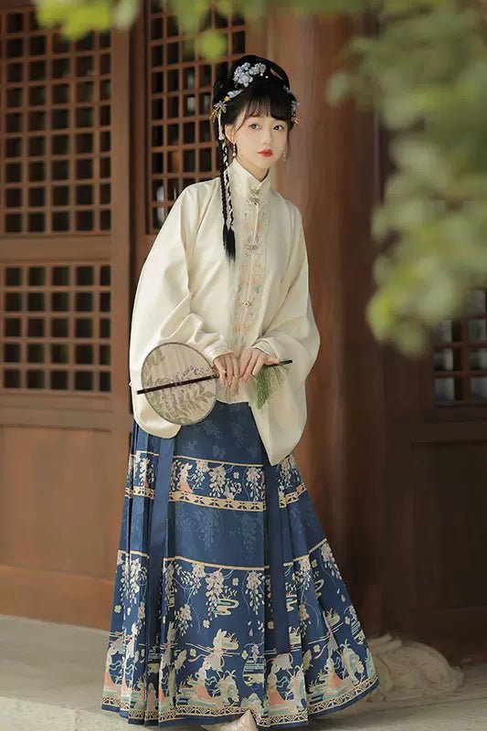 【Hanfu】Azure Elegance Amidst Blossoms | Ming Style Hanfuhan fu Chinese han fu hanfu male tang dynasty clothes chinese hanfu tang dynasty outfits traditiona hanfu dress chinese hanfu chinese style dress dress fashion cheongsam dress q