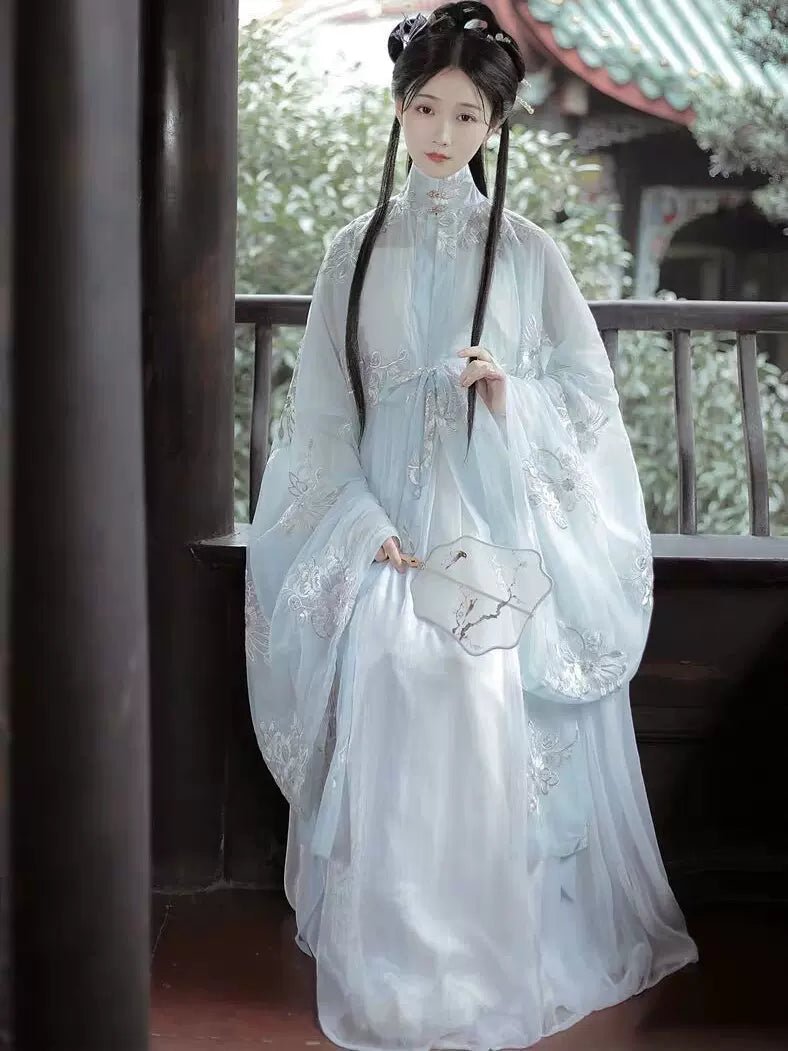 【Hanfu】Azure Grace | Ming Style Hanfuhan fu Chinese han fu hanfu male tang dynasty clothes chinese hanfu tang dynasty outfits traditiona hanfu dress chinese hanfu chinese style dress dress fashion cheongsam dress q