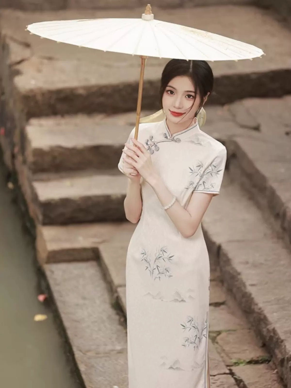 【Hanfu】Bamboo Whisper Under Umbrella | Cheongsam/Qipaohan fu Chinese han fu hanfu male tang dynasty clothes chinese hanfu tang dynasty outfits traditiona hanfu dress chinese hanfu chinese style dress dress fashion cheongsam dress q