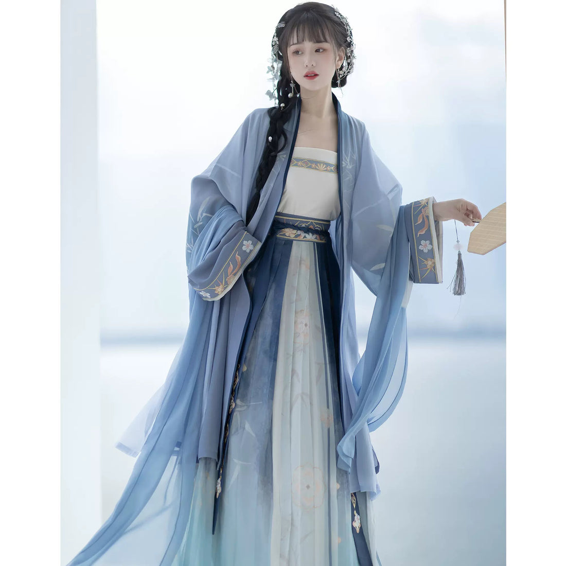 【Hanfu】Bamboo's Shadow | Song Chest - length skirthan fu Chinese han fu hanfu male tang dynasty clothes chinese hanfu tang dynasty outfits traditiona hanfu dress chinese hanfu chinese style dress dress fashion cheongsam dress q