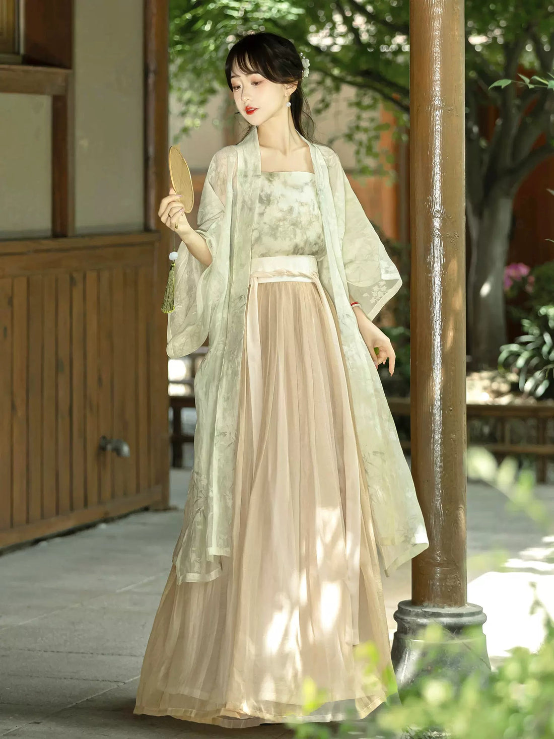 【Hanfu】Blissful Garden Charm | Song Chest - length skirthan fu Chinese han fu hanfu male tang dynasty clothes chinese hanfu tang dynasty outfits traditiona hanfu dress chinese hanfu chinese style dress dress fashion cheongsam dress q