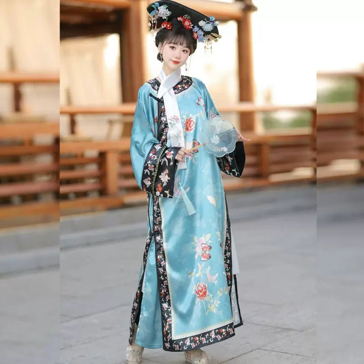 【Hanfu】Blossom Quartet Harmony | Qing Style Hanfuhan fu Chinese han fu hanfu male tang dynasty clothes chinese hanfu tang dynasty outfits traditiona hanfu dress chinese hanfu chinese style dress dress fashion cheongsam dress q