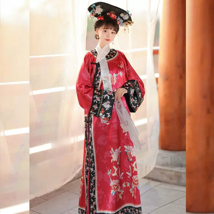 【Hanfu】Blossom Quartet Harmony | Qing Style Hanfuhan fu Chinese han fu hanfu male tang dynasty clothes chinese hanfu tang dynasty outfits traditiona hanfu dress chinese hanfu chinese style dress dress fashion cheongsam dress q