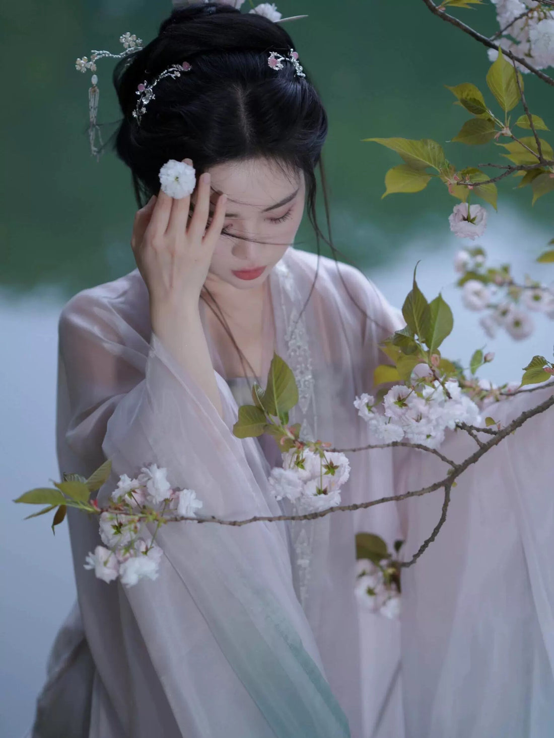 【Hanfu】Blossom Reverie|Song Chest - length skirthan fu Chinese han fu hanfu male tang dynasty clothes chinese hanfu tang dynasty outfits traditiona hanfu dress chinese hanfu chinese style dress dress fashion cheongsam dress q