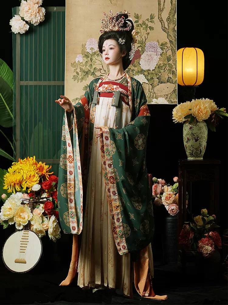 【Hanfu】Bunch of Flowers in Beautiful Colors|Tang Chest - length skirthan fu Chinese han fu hanfu male tang dynasty clothes chinese hanfu tang dynasty outfits traditiona hanfu dress chinese hanfu chinese style dress dress fashion cheongsam dress q