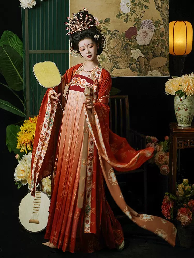 【Hanfu】Bunch of Flowers in Beautiful Colors|Tang Chest - length skirthan fu Chinese han fu hanfu male tang dynasty clothes chinese hanfu tang dynasty outfits traditiona hanfu dress chinese hanfu chinese style dress dress fashion cheongsam dress q