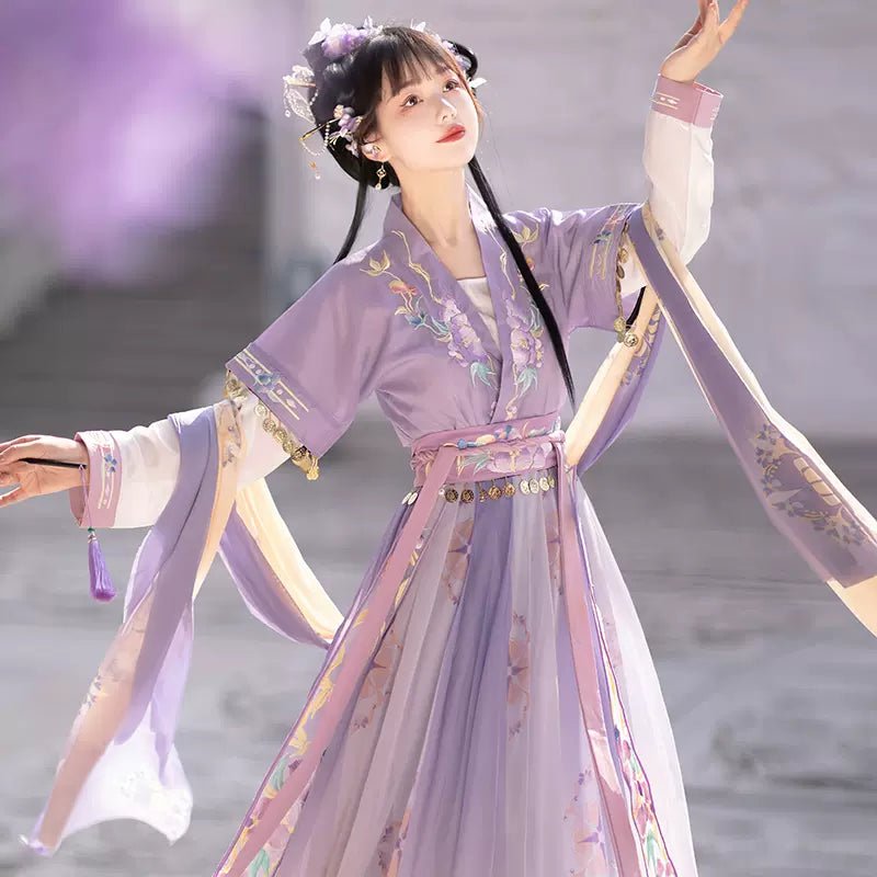 【Hanfu】Chinese Bellflower | Tang Three - Piece Sethan fu Chinese han fu hanfu male tang dynasty clothes chinese hanfu tang dynasty outfits traditiona hanfu dress chinese hanfu chinese style dress dress fashion cheongsam dress q