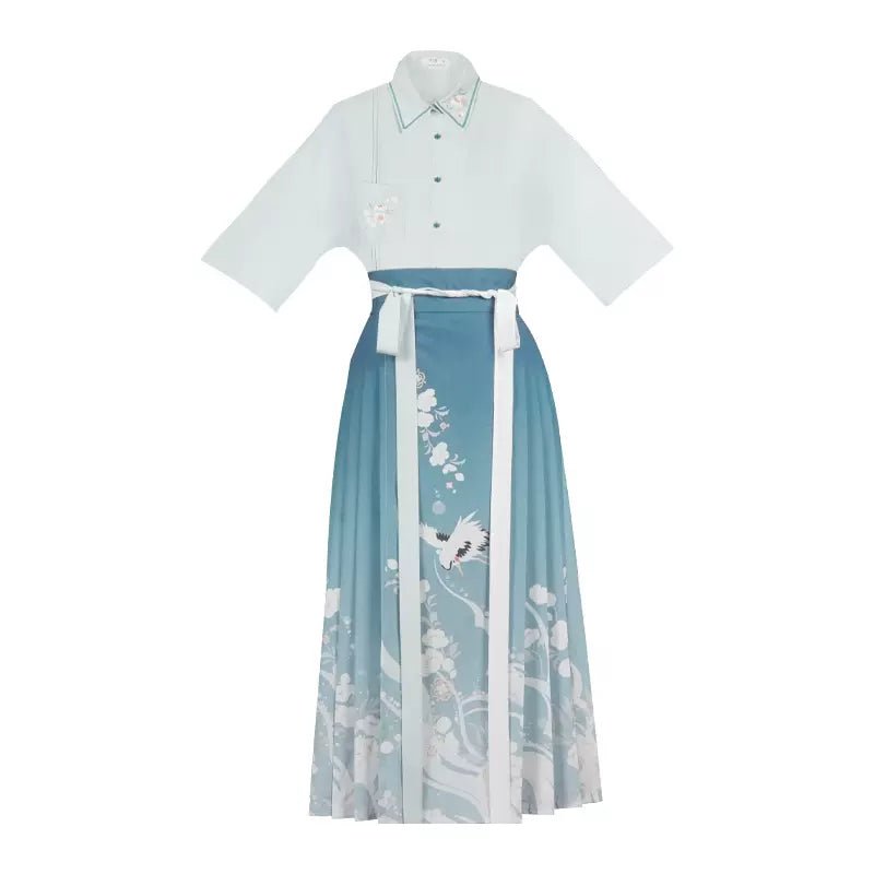 【Hanfu】Clear Waves of Jade Water | Modern Style Hanfuhan fu Chinese han fu hanfu male tang dynasty clothes chinese hanfu tang dynasty outfits traditiona hanfu dress chinese hanfu chinese style dress dress fashion cheongsam dress q