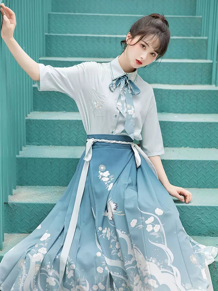 【Hanfu】Clear Waves of Jade Water | Modern Style Hanfuhan fu Chinese han fu hanfu male tang dynasty clothes chinese hanfu tang dynasty outfits traditiona hanfu dress chinese hanfu chinese style dress dress fashion cheongsam dress q