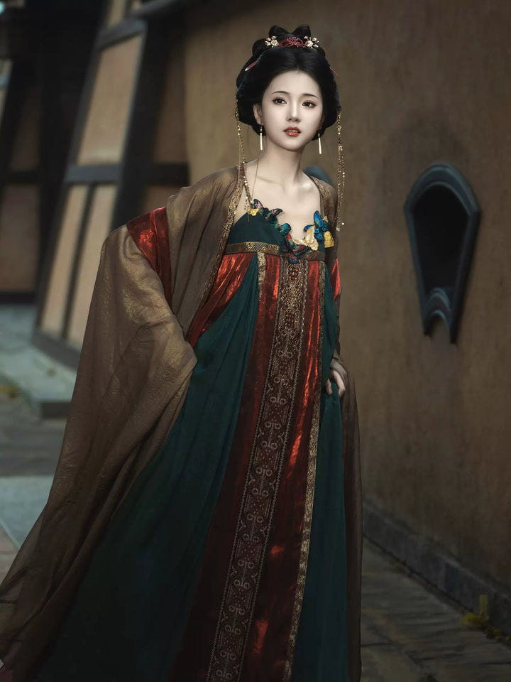 【Hanfu】Colored Glazed Feather|Tang Chest - Length skirthan fu Chinese han fu hanfu male tang dynasty clothes chinese hanfu tang dynasty outfits traditiona hanfu dress chinese hanfu chinese style dress dress fashion cheongsam dress q