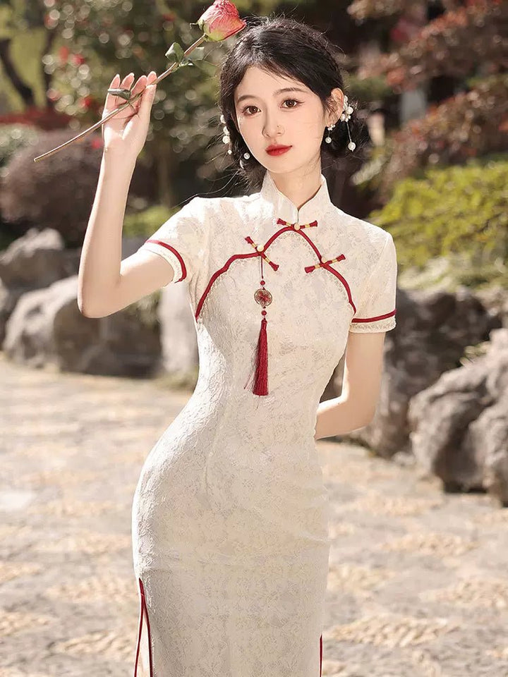 【Hanfu】Crimson Orchid Elegance | Cheongsam/Qipaohan fu Chinese han fu hanfu male tang dynasty clothes chinese hanfu tang dynasty outfits traditiona hanfu dress chinese hanfu chinese style dress dress fashion cheongsam dress q