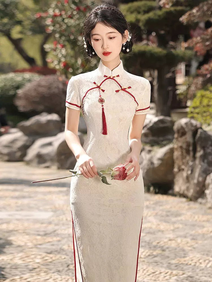 【Hanfu】Crimson Orchid Elegance | Cheongsam/Qipaohan fu Chinese han fu hanfu male tang dynasty clothes chinese hanfu tang dynasty outfits traditiona hanfu dress chinese hanfu chinese style dress dress fashion cheongsam dress q