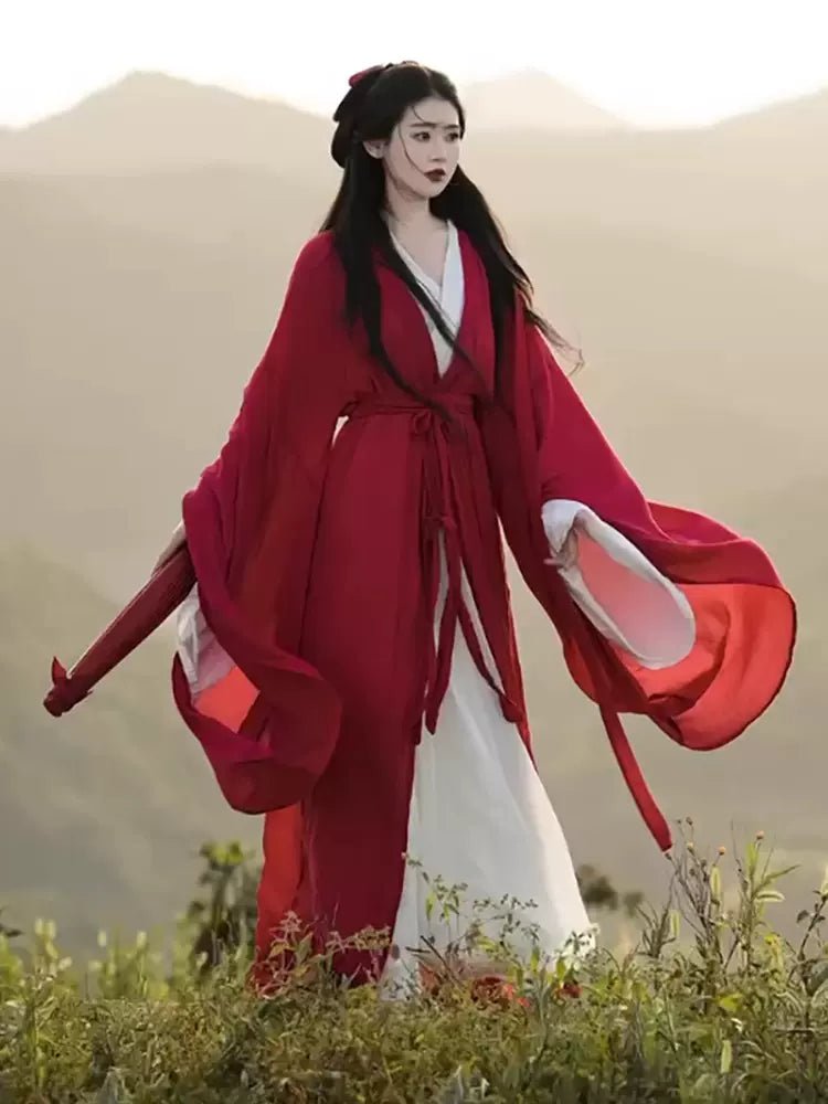 【Hanfu】Crimson Serenity | Wei & Jin Style Hanfuhan fu Chinese han fu hanfu male tang dynasty clothes chinese hanfu tang dynasty outfits traditiona hanfu dress chinese hanfu chinese style dress dress fashion cheongsam dress q