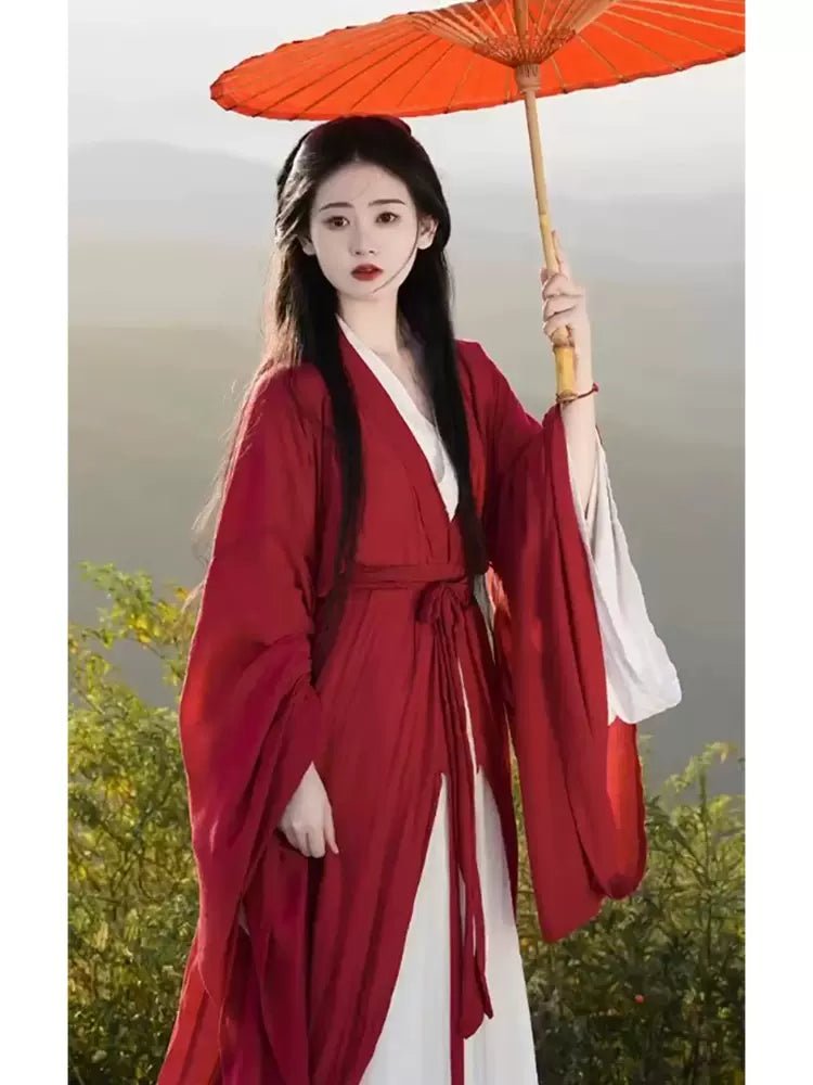 【Hanfu】Crimson Serenity | Wei & Jin Style Hanfuhan fu Chinese han fu hanfu male tang dynasty clothes chinese hanfu tang dynasty outfits traditiona hanfu dress chinese hanfu chinese style dress dress fashion cheongsam dress q