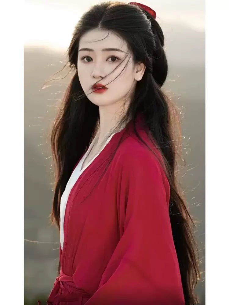 【Hanfu】Crimson Serenity | Wei & Jin Style Hanfuhan fu Chinese han fu hanfu male tang dynasty clothes chinese hanfu tang dynasty outfits traditiona hanfu dress chinese hanfu chinese style dress dress fashion cheongsam dress q