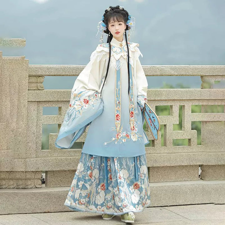 【Hanfu】Dawn's Floral Radiance | Ming Style Hanfuhan fu Chinese han fu hanfu male tang dynasty clothes chinese hanfu tang dynasty outfits traditiona hanfu dress chinese hanfu chinese style dress dress fashion cheongsam dress q