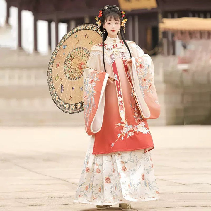 【Hanfu】Dawn's Floral Radiance | Ming Style Hanfuhan fu Chinese han fu hanfu male tang dynasty clothes chinese hanfu tang dynasty outfits traditiona hanfu dress chinese hanfu chinese style dress dress fashion cheongsam dress q