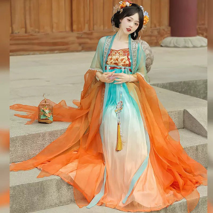 【Hanfu】Dragon Brocade|Tang Chest - Length skirthan fu Chinese han fu hanfu male tang dynasty clothes chinese hanfu tang dynasty outfits traditiona hanfu dress chinese hanfu chinese style dress dress fashion cheongsam dress q