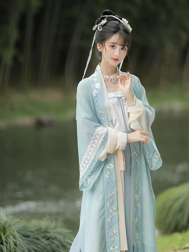 【Hanfu】Dreamy Lake Mist Green | Song Style Hanfuhan fu Chinese han fu hanfu male tang dynasty clothes chinese hanfu tang dynasty outfits traditiona hanfu dress chinese hanfu chinese style dress dress fashion cheongsam dress q