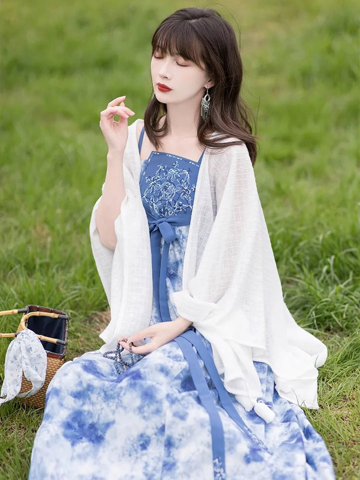 【Hanfu】Elegance of Blue Skies and White Clouds | Modern Style Hanfuhan fu Chinese han fu hanfu male tang dynasty clothes chinese hanfu tang dynasty outfits traditiona hanfu dress chinese hanfu chinese style dress dress fashion cheongsam dress q