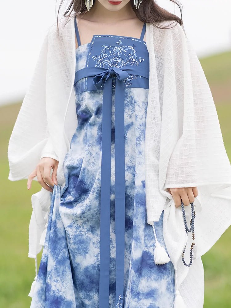 【Hanfu】Elegance of Blue Skies and White Clouds | Modern Style Hanfuhan fu Chinese han fu hanfu male tang dynasty clothes chinese hanfu tang dynasty outfits traditiona hanfu dress chinese hanfu chinese style dress dress fashion cheongsam dress q