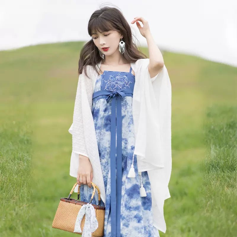 【Hanfu】Elegance of Blue Skies and White Clouds | Modern Style Hanfuhan fu Chinese han fu hanfu male tang dynasty clothes chinese hanfu tang dynasty outfits traditiona hanfu dress chinese hanfu chinese style dress dress fashion cheongsam dress q