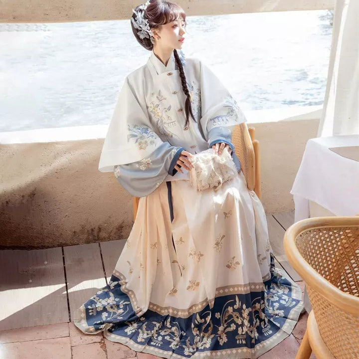 【Hanfu】Elegant Blossoms by the Water | Ming Style Hanfuhan fu Chinese han fu hanfu male tang dynasty clothes chinese hanfu tang dynasty outfits traditiona hanfu dress chinese hanfu chinese style dress dress fashion cheongsam dress q