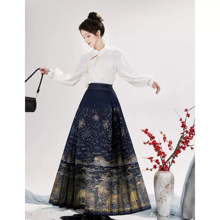 【Hanfu】Elegant Garments of Rich Youth | Mamian skirthan fu Chinese han fu hanfu male tang dynasty clothes chinese hanfu tang dynasty outfits traditiona hanfu dress chinese hanfu chinese style dress dress fashion cheongsam dress q