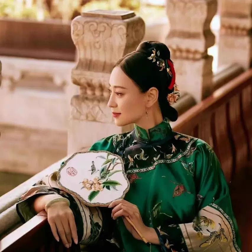 【Hanfu】Emerald Garden Splendor | Qing Style Hanfuhan fu Chinese han fu hanfu male tang dynasty clothes chinese hanfu tang dynasty outfits traditiona hanfu dress chinese hanfu chinese style dress dress fashion cheongsam dress q