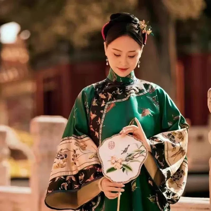 【Hanfu】Emerald Garden Splendor | Qing Style Hanfuhan fu Chinese han fu hanfu male tang dynasty clothes chinese hanfu tang dynasty outfits traditiona hanfu dress chinese hanfu chinese style dress dress fashion cheongsam dress q