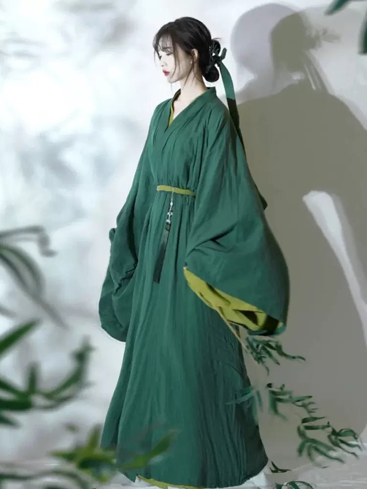 【Hanfu】Emerald Whisper of Nature | Wei & Jin Style Hanfuhan fu Chinese han fu hanfu male tang dynasty clothes chinese hanfu tang dynasty outfits traditiona hanfu dress chinese hanfu chinese style dress dress fashion cheongsam dress q