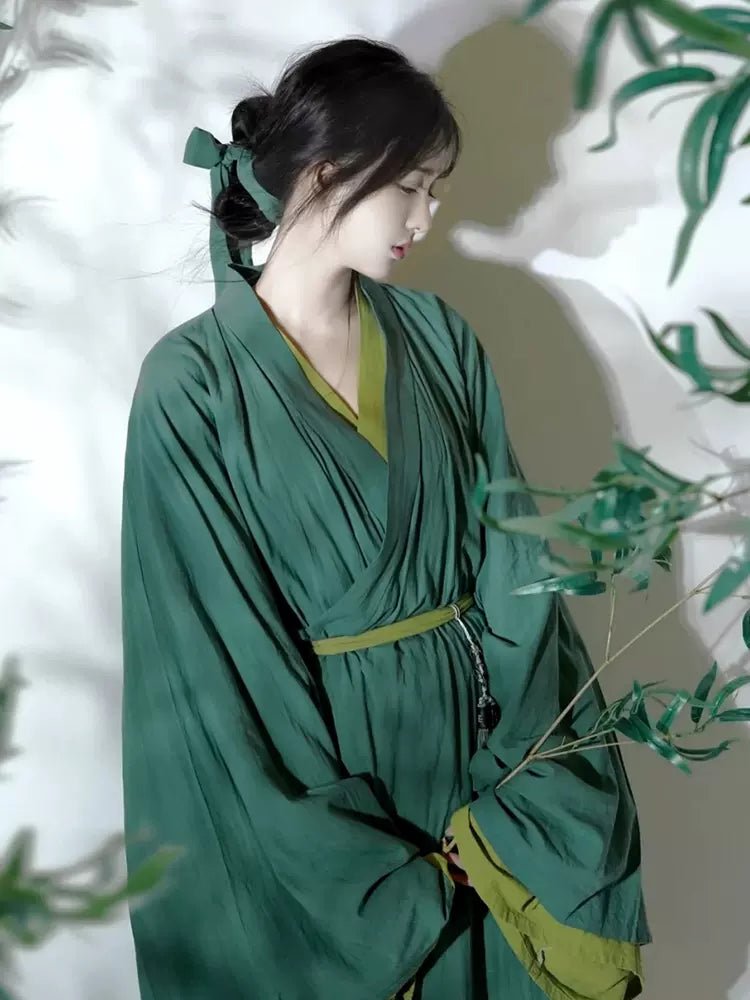 【Hanfu】Emerald Whisper of Nature | Wei & Jin Style Hanfuhan fu Chinese han fu hanfu male tang dynasty clothes chinese hanfu tang dynasty outfits traditiona hanfu dress chinese hanfu chinese style dress dress fashion cheongsam dress q